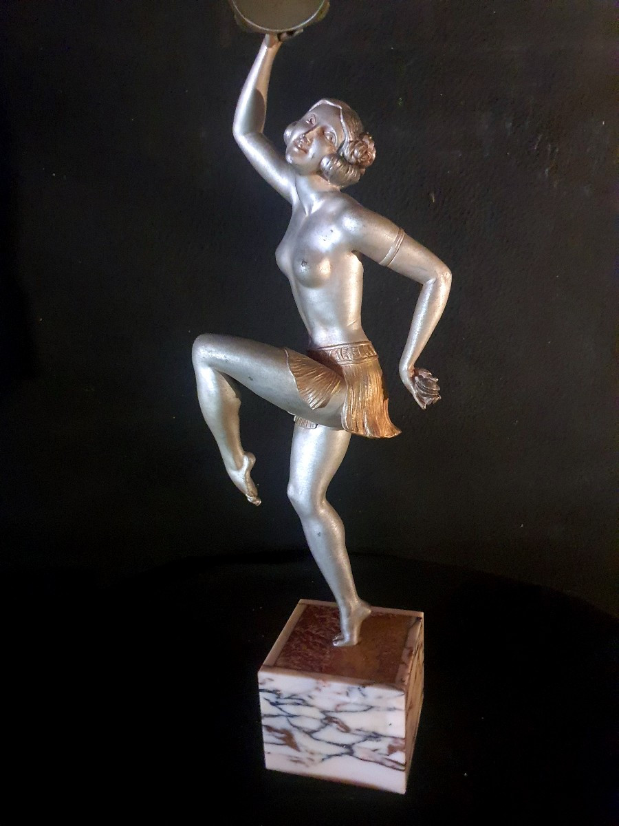 Art Deco Dancer Sculpture. -photo-2