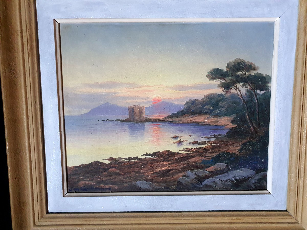 Tableau Provence Côte d'Azur. Jean Quilichini.-photo-3