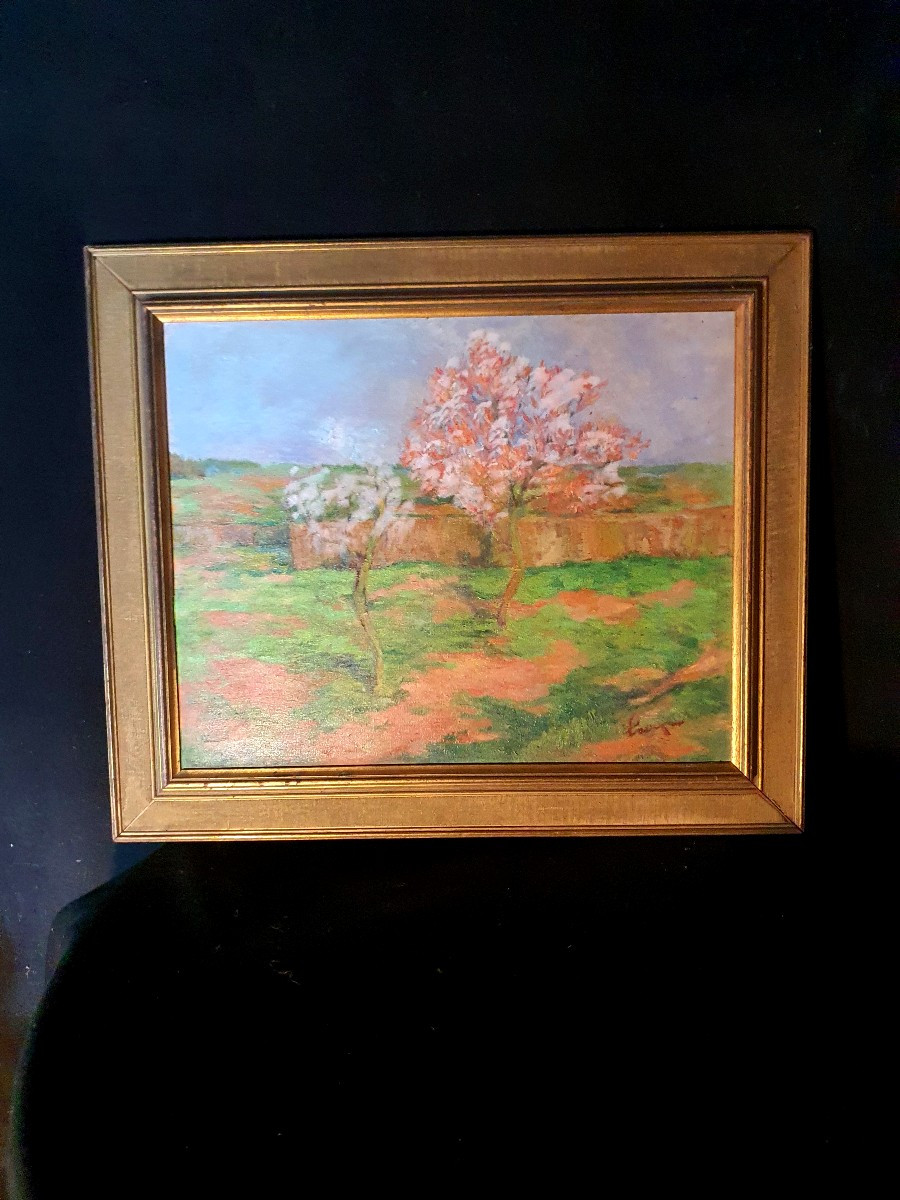 Painting Landscape Manner Of Achille Laugé. -photo-2