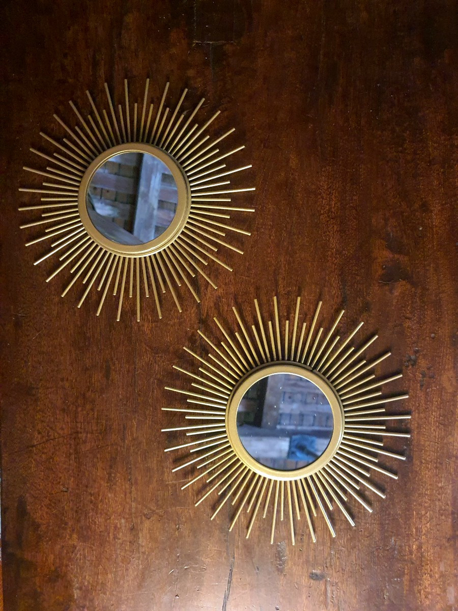 Paire de miroirs soleils, Chaty.