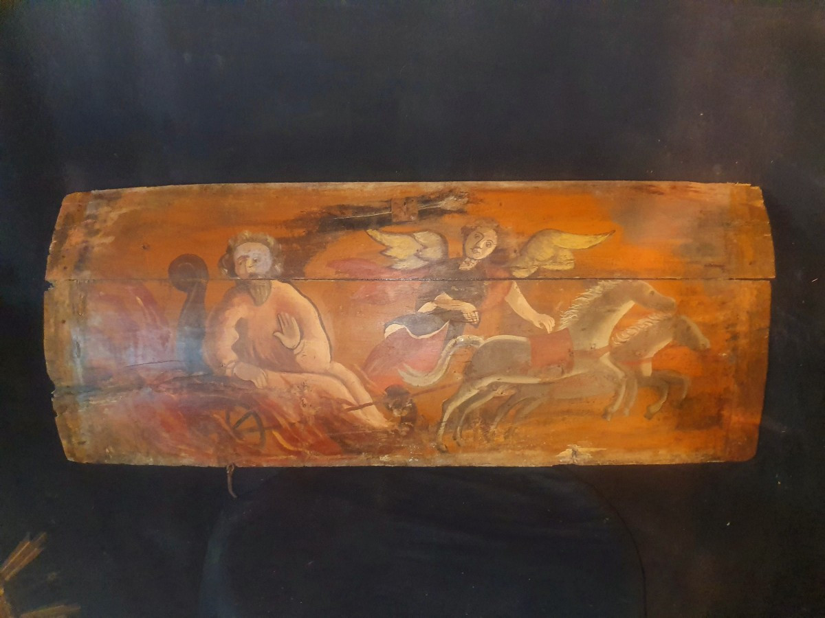 Painted Panel, 17th Century. Italy. -photo-3