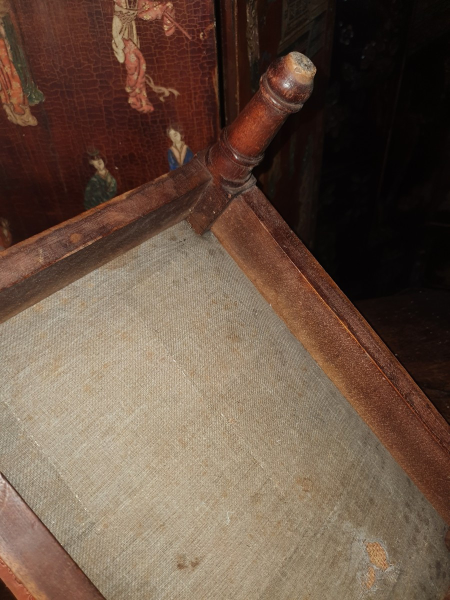 Paire de tabourets Louis XVI -photo-2