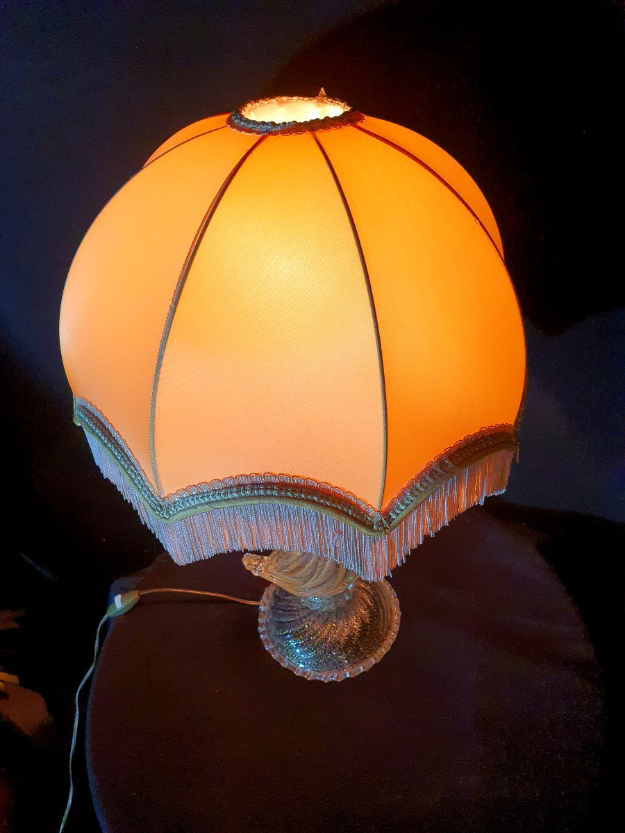 Lampe verre de Murano par Seguso.-photo-3
