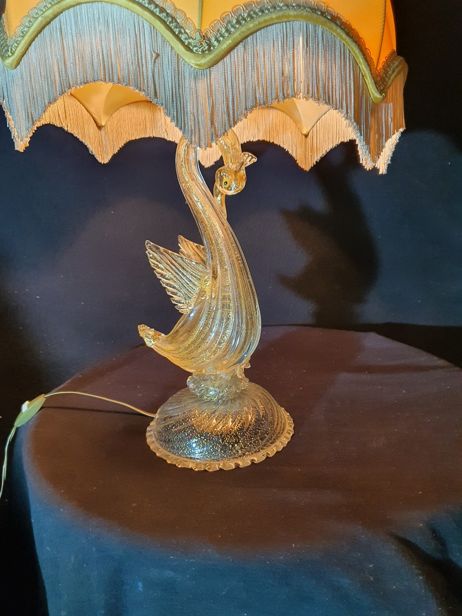 Lampe verre de Murano par Seguso.-photo-1