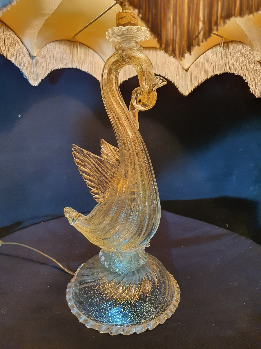 Lampe verre de Murano par Seguso.-photo-4