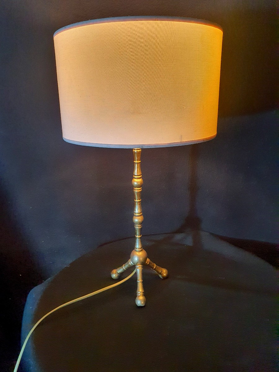 Lampe bronze esprit maison Baguès. -photo-3