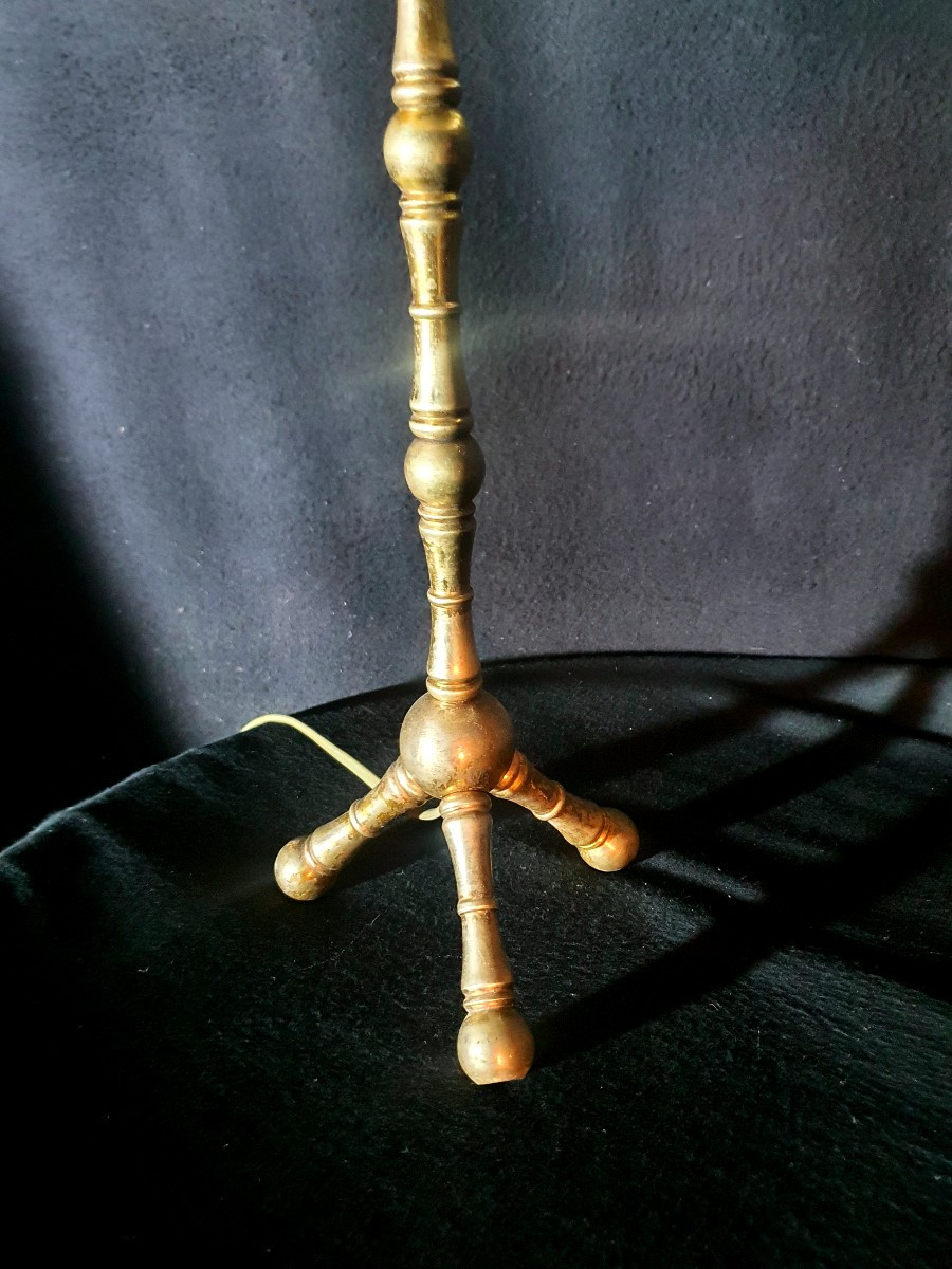 Lampe bronze esprit maison Baguès. -photo-1