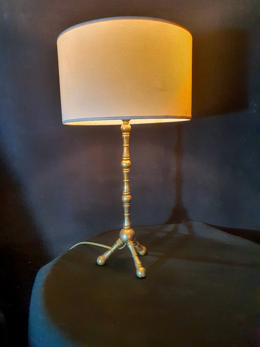 Lampe bronze esprit maison Baguès. 