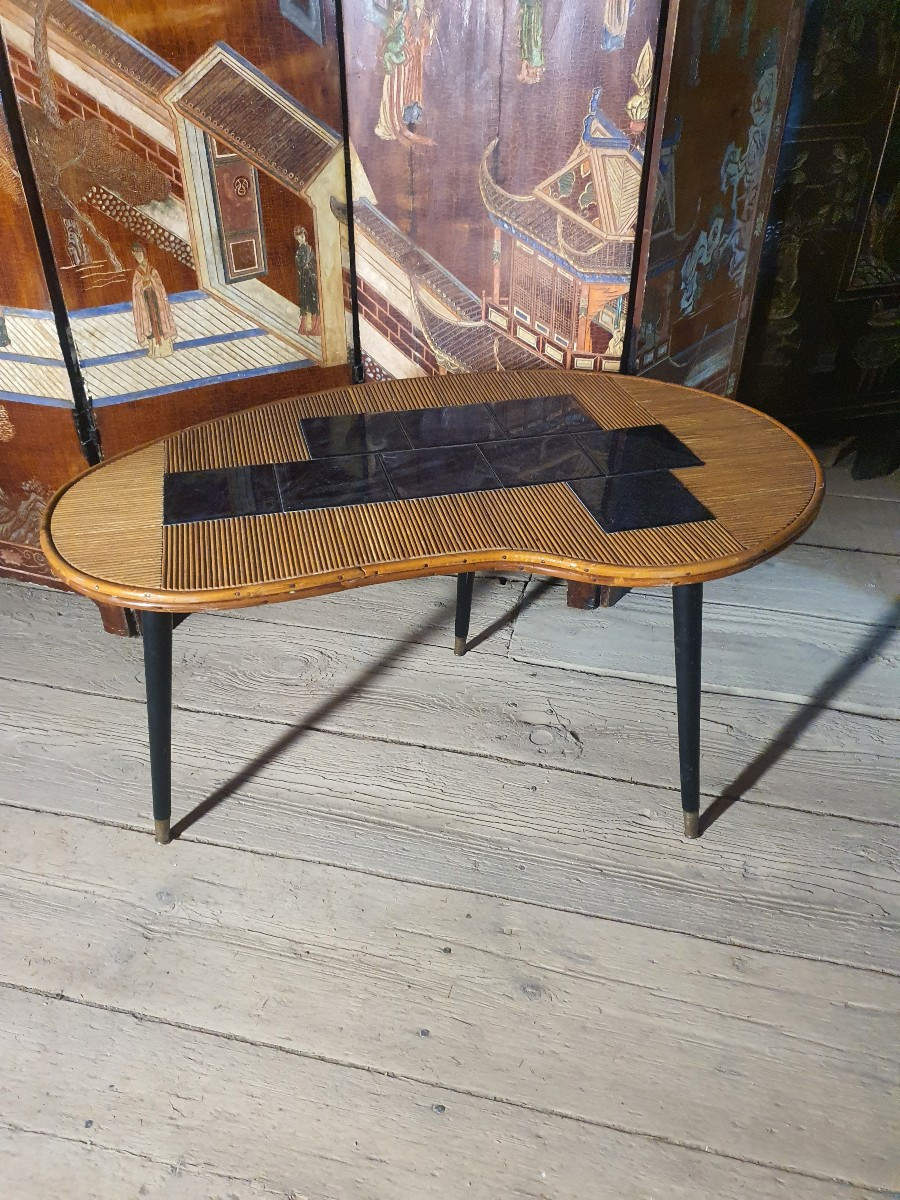Table bambou et céramique école Guillerme et Chambron -photo-2