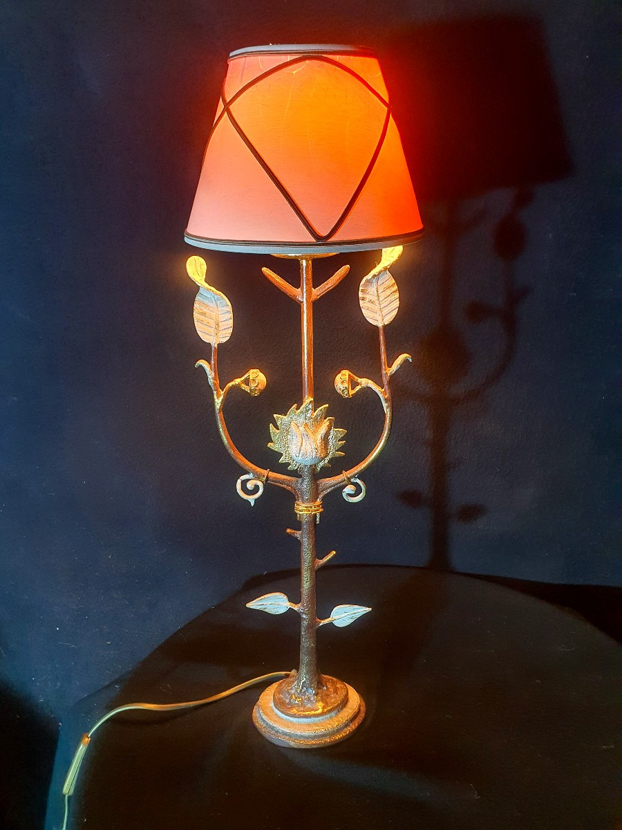 Lampe bronze école Pierre Casenove.