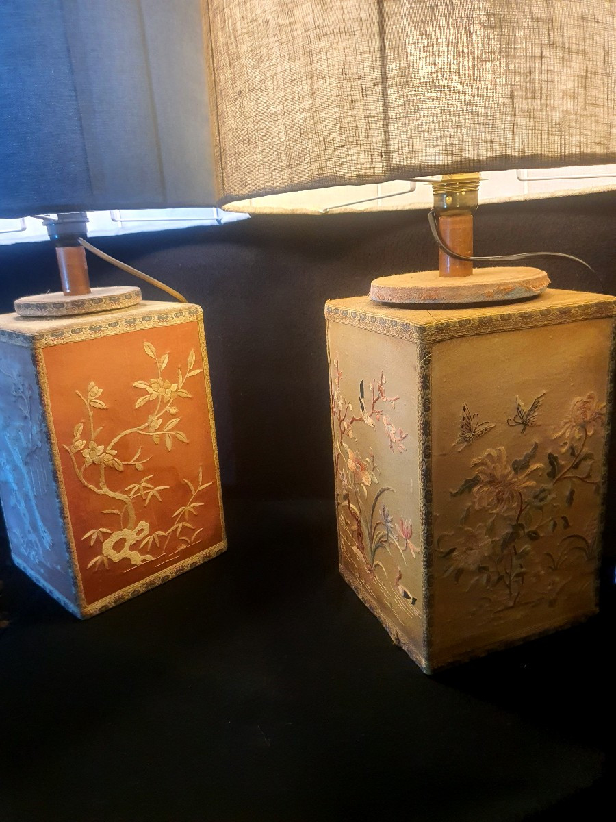 Paire de lampes chinoises.-photo-3