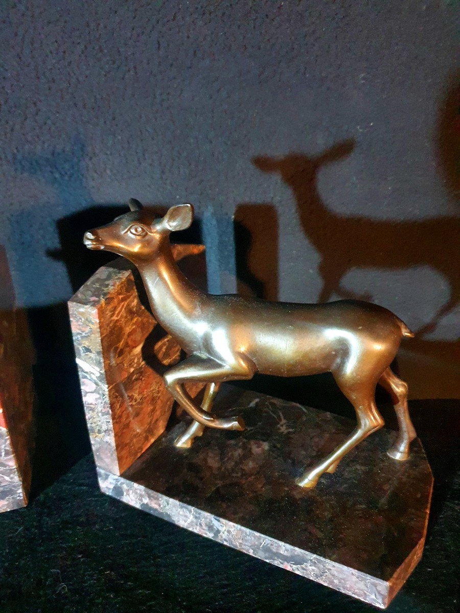 Pair Of Art Deco Bookends.-photo-3