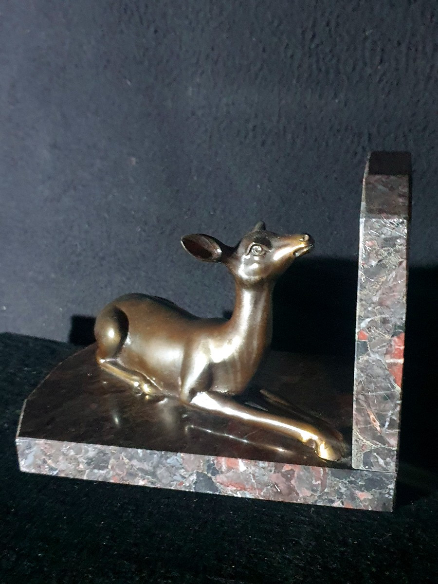 Pair Of Art Deco Bookends.-photo-4