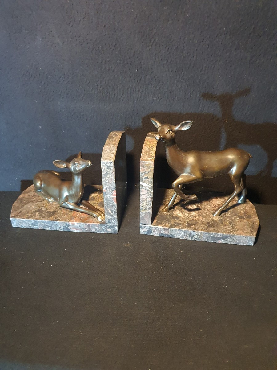 Pair Of Art Deco Bookends.-photo-4