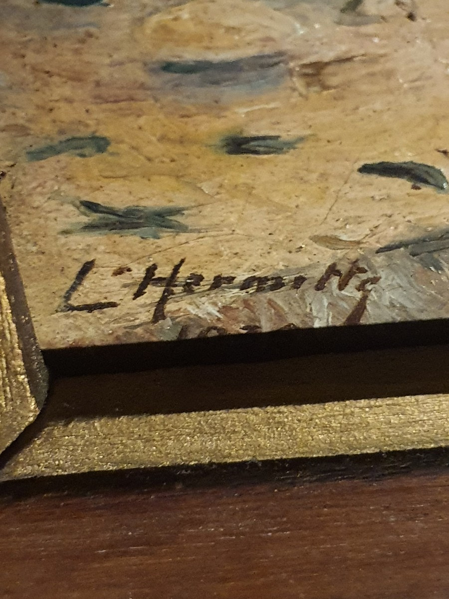 Tableau orientaliste art déco   marché d Afrique. -photo-4