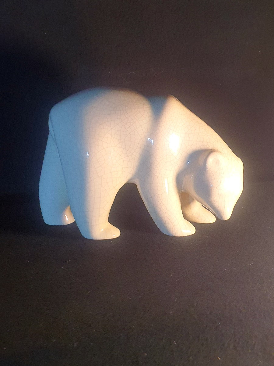 Art Deco Bear Sculpture. Primavera.-photo-2
