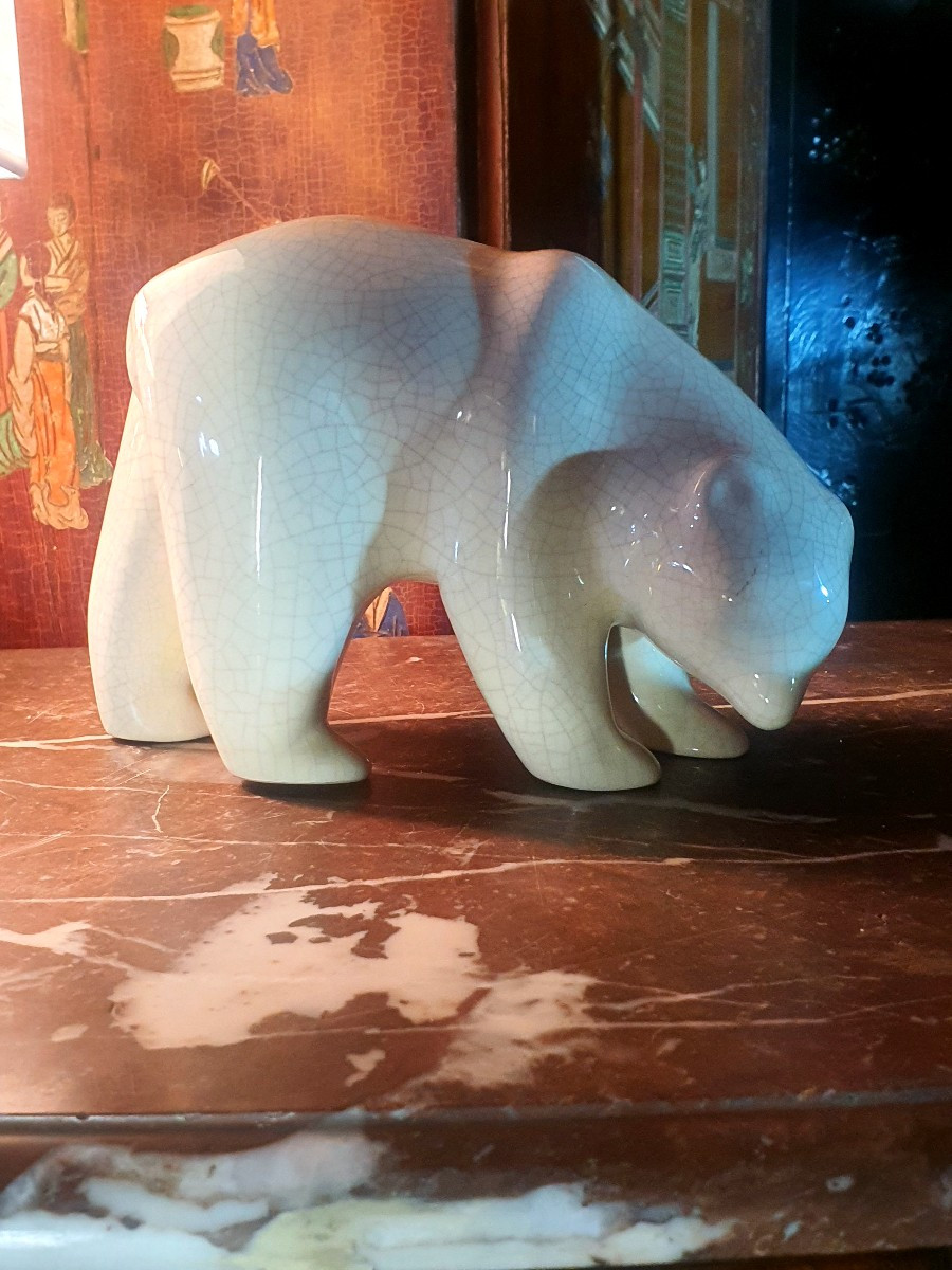 Art Deco Bear Sculpture. Primavera.-photo-3
