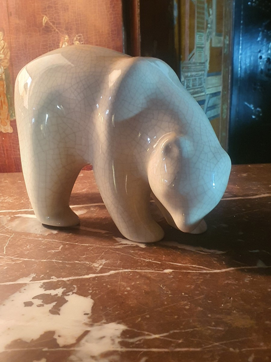 Art Deco Bear Sculpture. Primavera.-photo-4