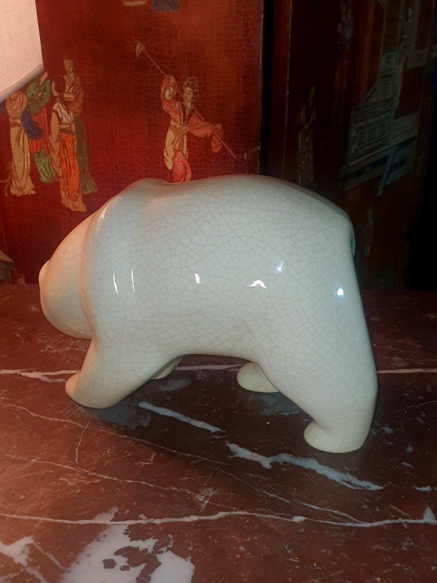 Art Deco Bear Sculpture. Primavera.-photo-3