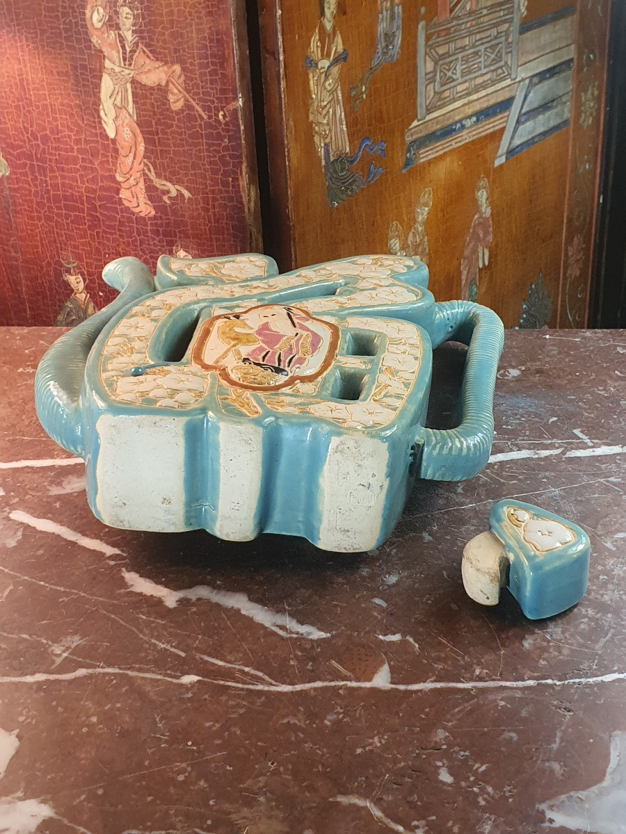 Théière art déco Indochine Bien Hoa.-photo-3