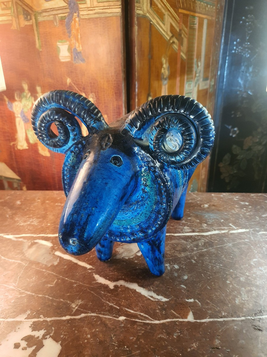 Sculpture Bélier, Aldo Londi , Bitossi.-photo-4