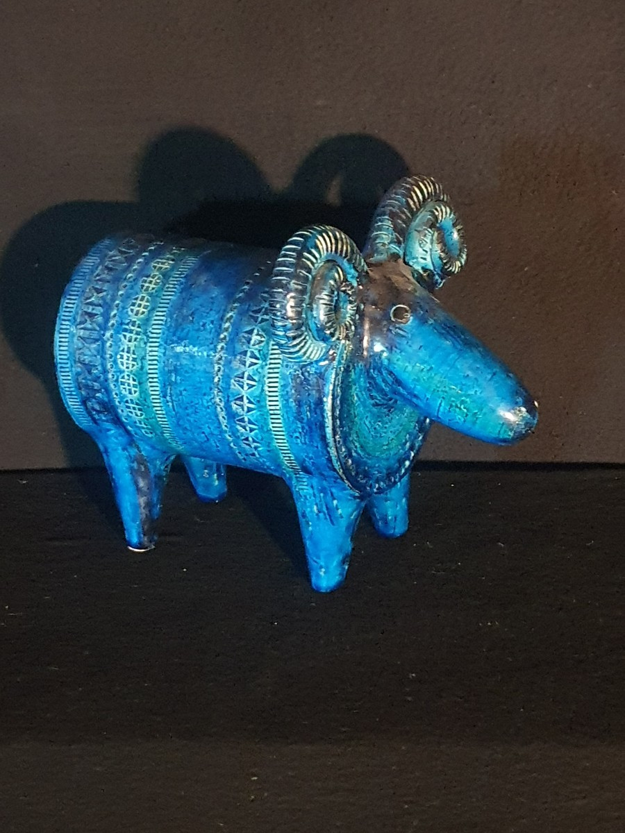 Sculpture Bélier, Aldo Londi , Bitossi.-photo-2