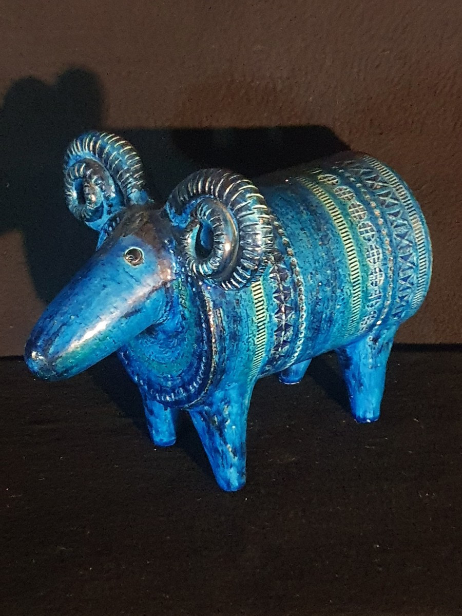 Sculpture Bélier, Aldo Londi , Bitossi.-photo-3