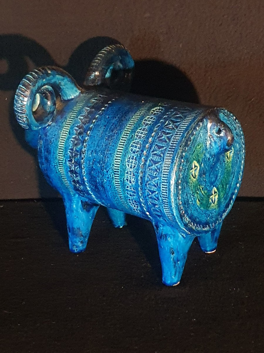 Sculpture Bélier, Aldo Londi , Bitossi.-photo-4