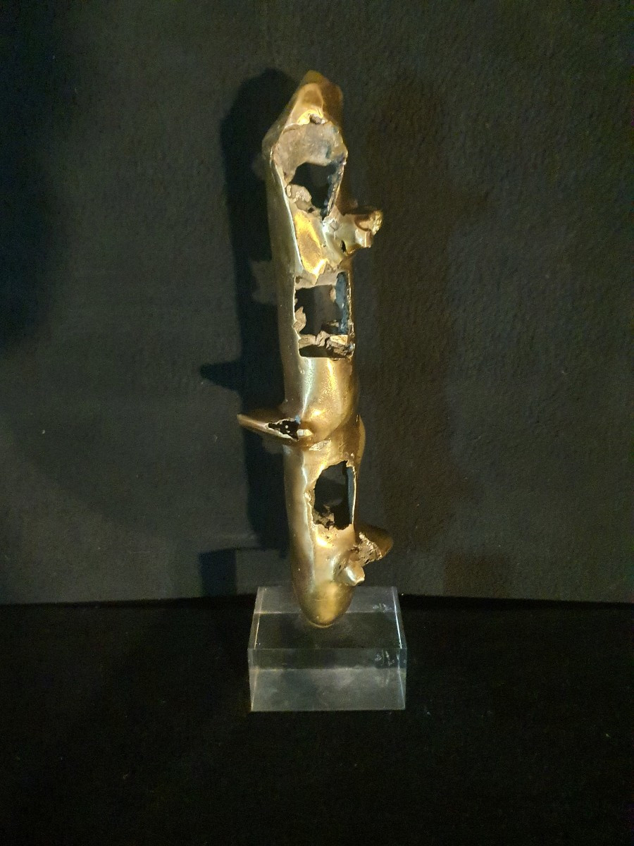 Sculpture brutaliste bronze , Ramon Viejo.