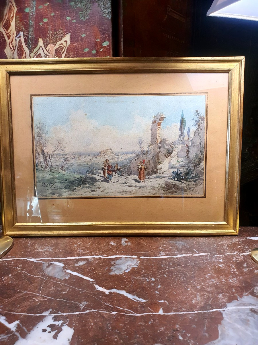 Tableau marine Villefranche sur Mer, Emmanuel Costa. -photo-2