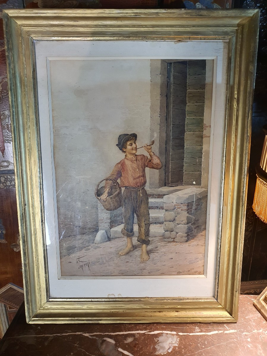 Filippo Indoni Watercolor Painting.-photo-2