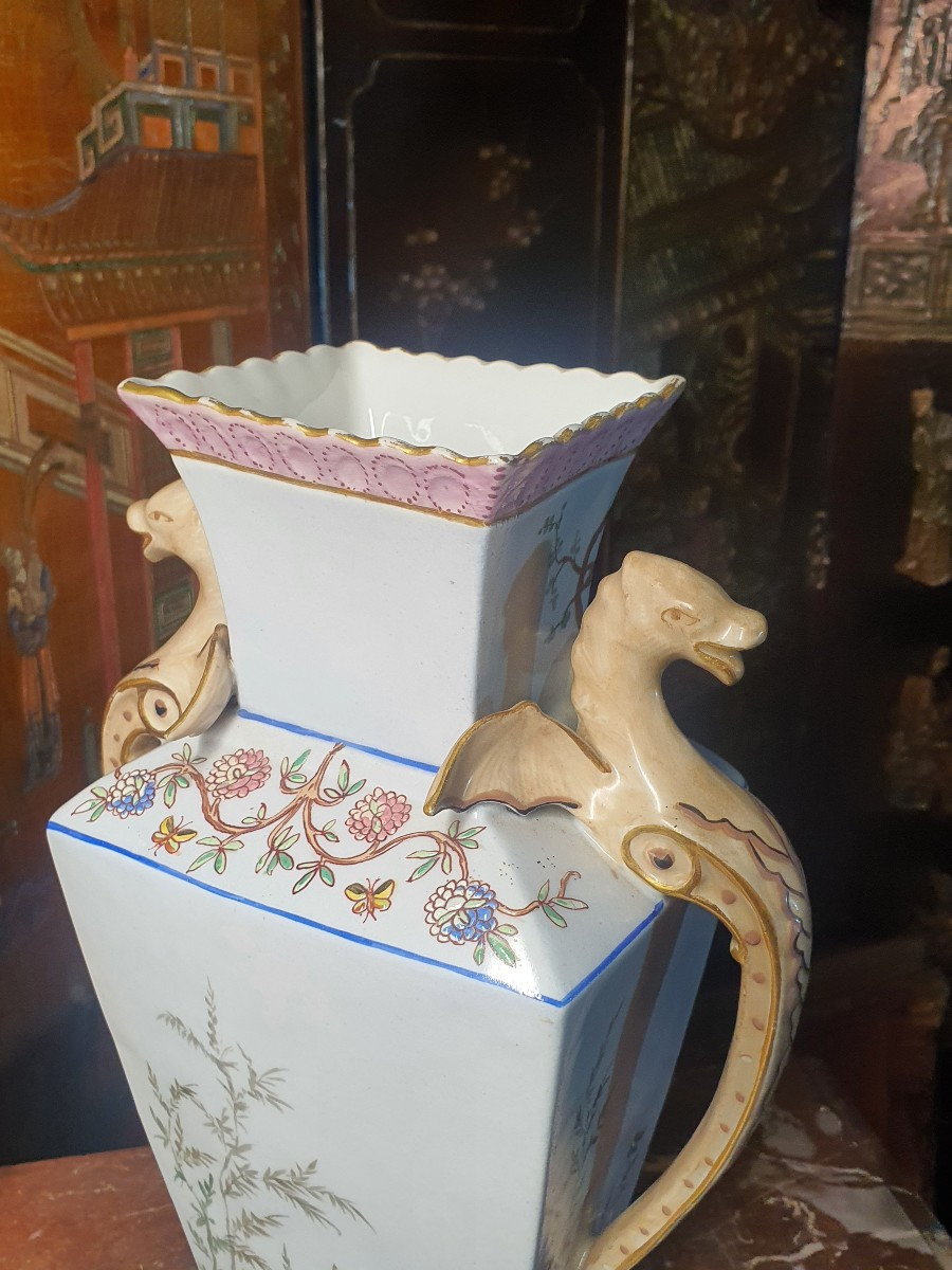 Paire de vases porcelaine goût Chine -photo-2