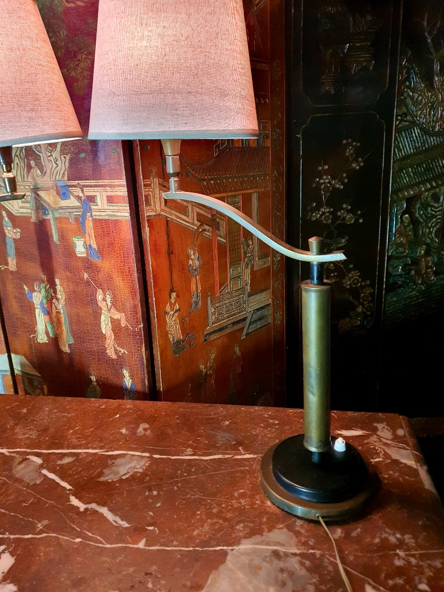 Pair Of Vintage Arlus-style Lamps, Mathieu. -photo-3