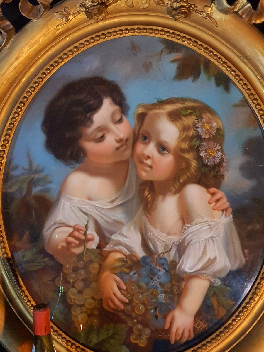 19th Century Painting Of Children. -photo-3