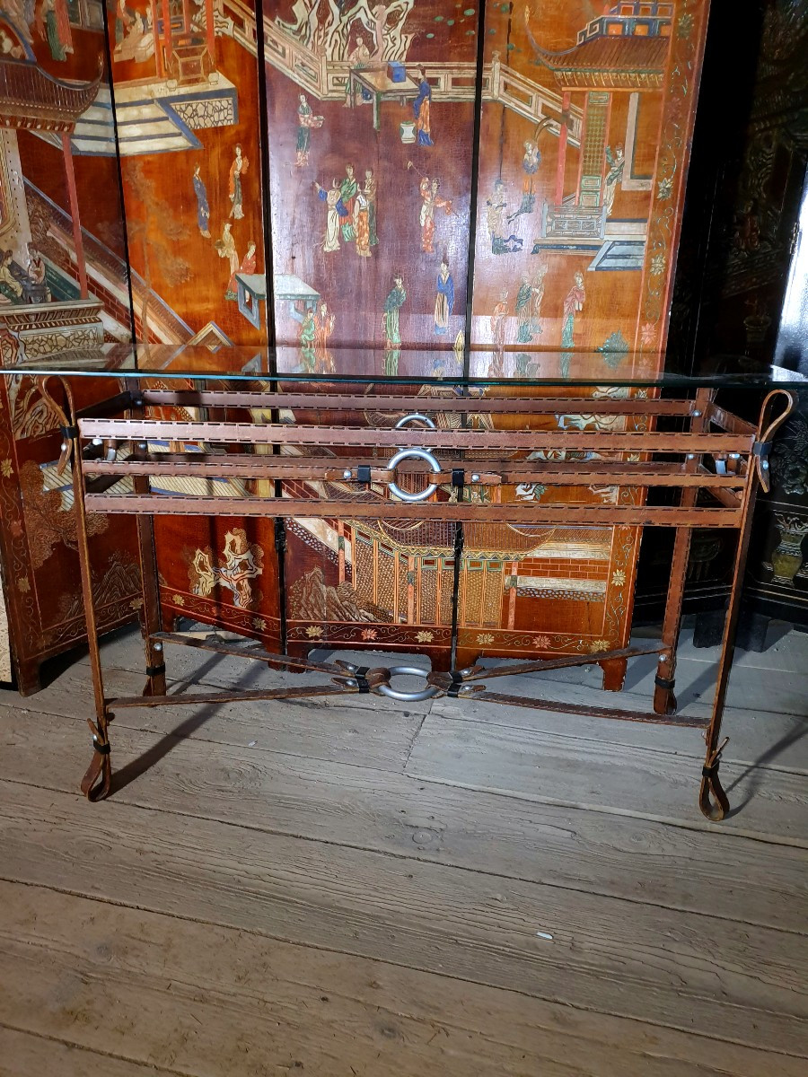 Jacques Adnet School Console.-photo-2