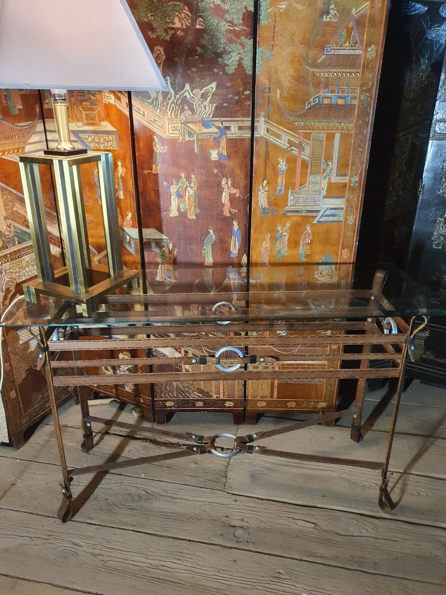 Jacques Adnet School Console.