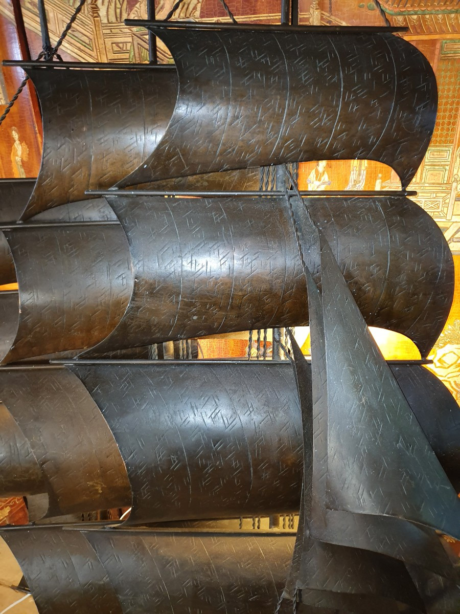 Very Large Boat Wall Light. -photo-4