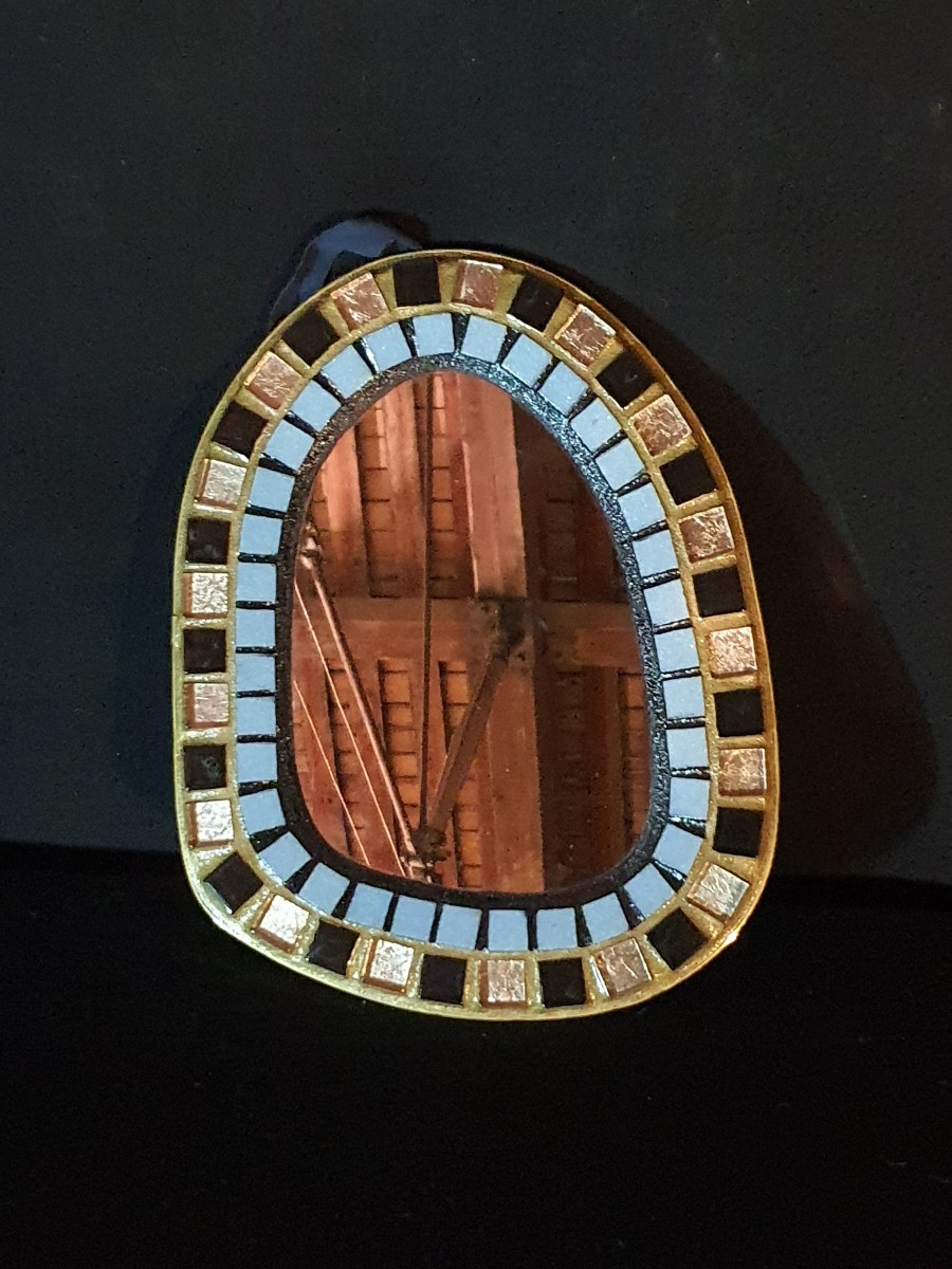 Vintage Mirror From Mithé Espelt School. -photo-2