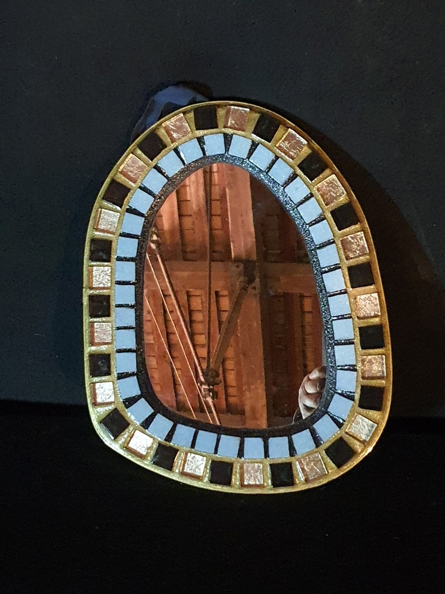 Vintage Mirror From Mithé Espelt School. -photo-3