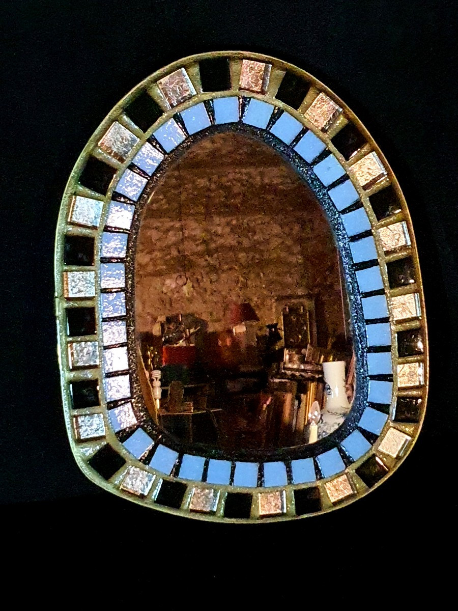 Vintage Mirror From Mithé Espelt School. -photo-1