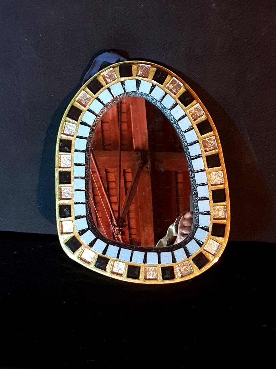 Vintage Mirror From Mithé Espelt School. 