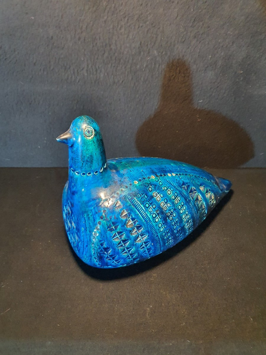 Sculpture poule Aldo Londi pour Bitossi. -photo-4