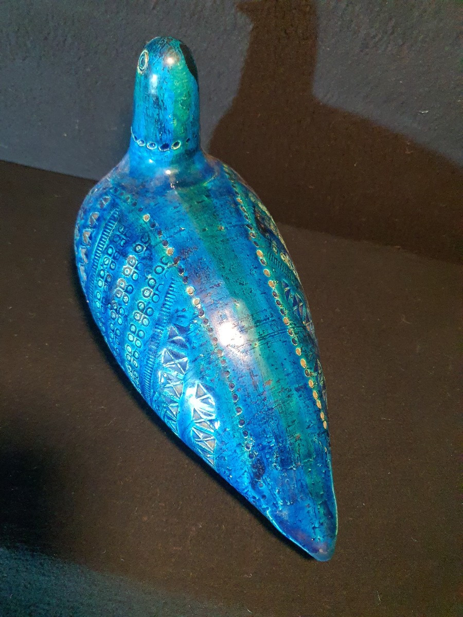 Sculpture poule Aldo Londi pour Bitossi. -photo-2