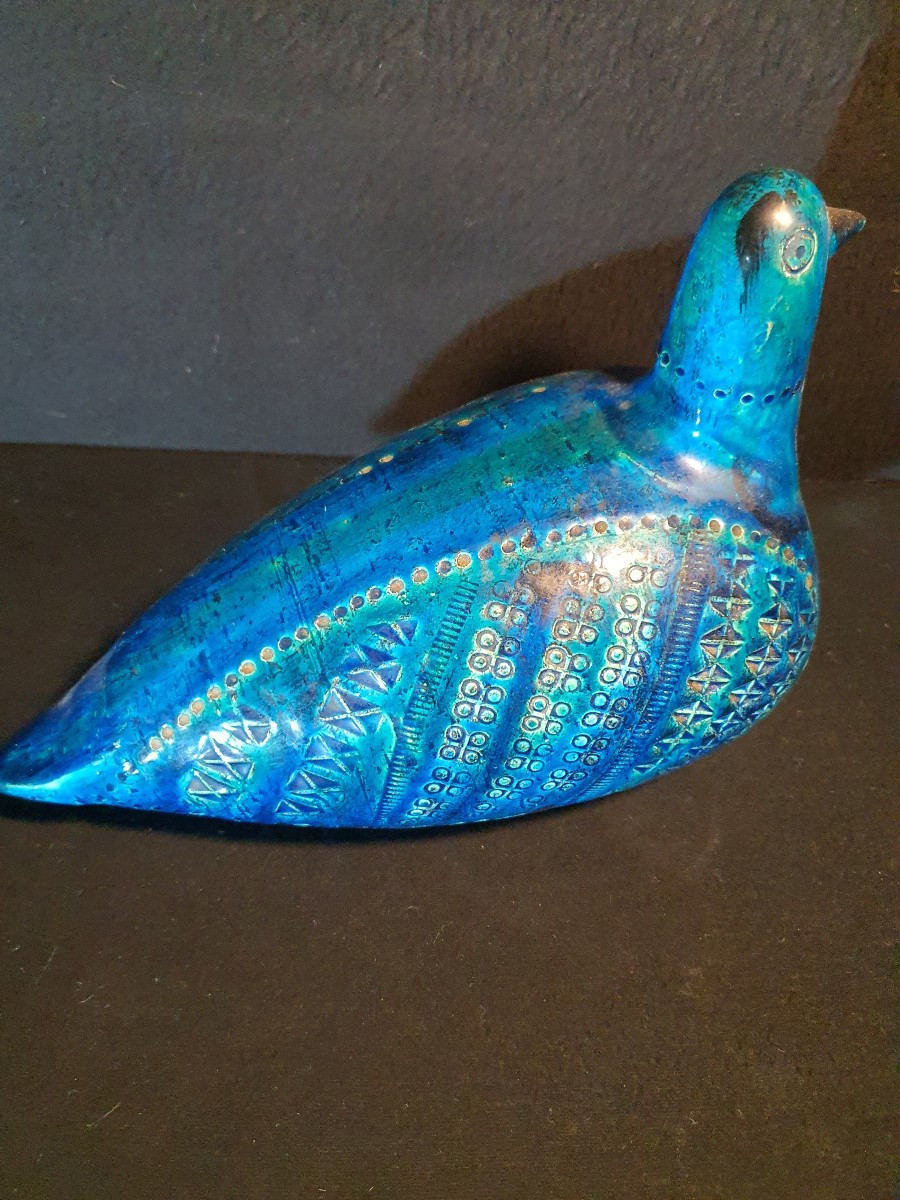 Sculpture poule Aldo Londi pour Bitossi. -photo-3