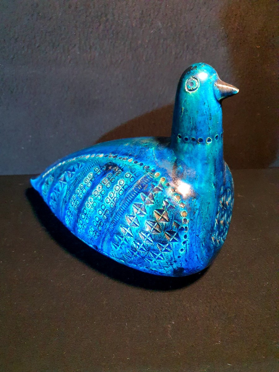 Sculpture poule Aldo Londi pour Bitossi. 