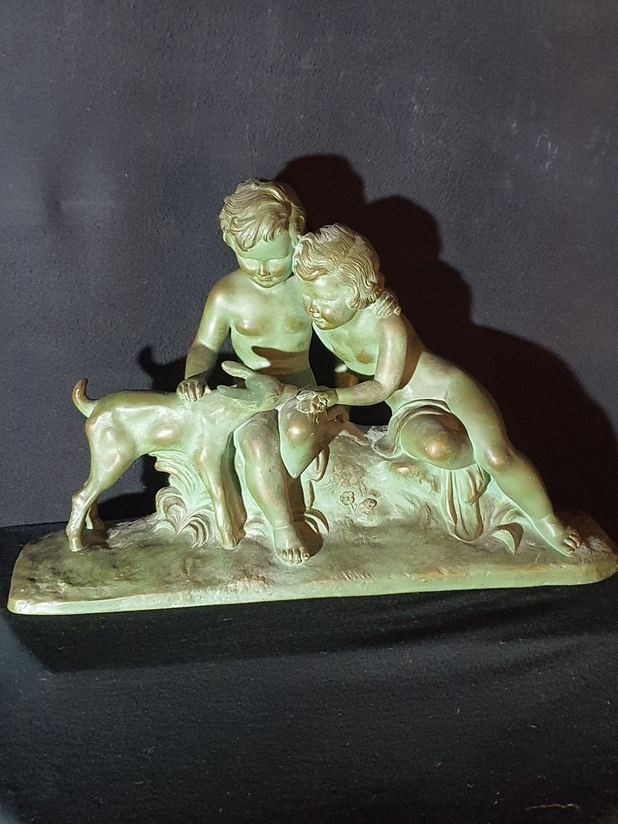 Sculpture art déco Cipriani.-photo-2