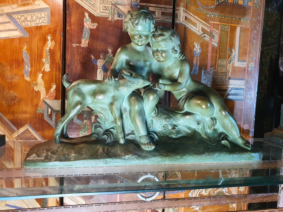 Sculpture art déco Cipriani.-photo-1