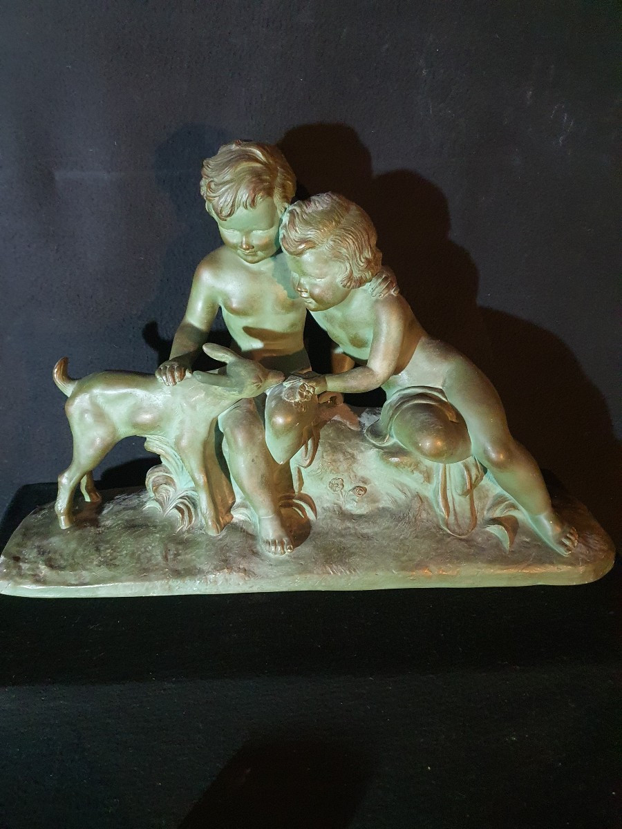 Sculpture art déco Cipriani.-photo-2