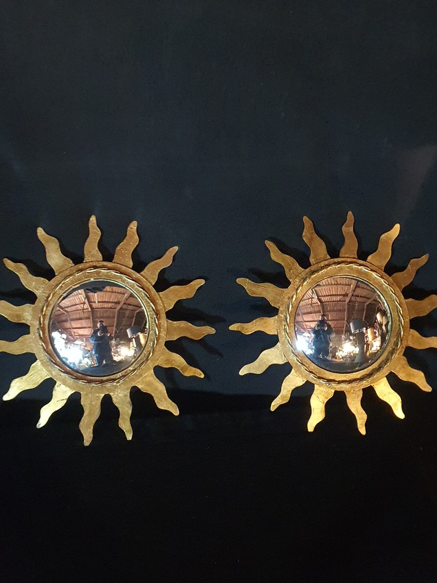 Paire de miroirs soleils ,sorcière. -photo-3