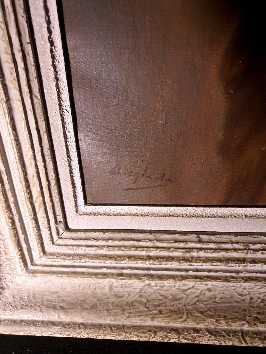 Orientalist Painting By Anglada Pinto.-photo-4